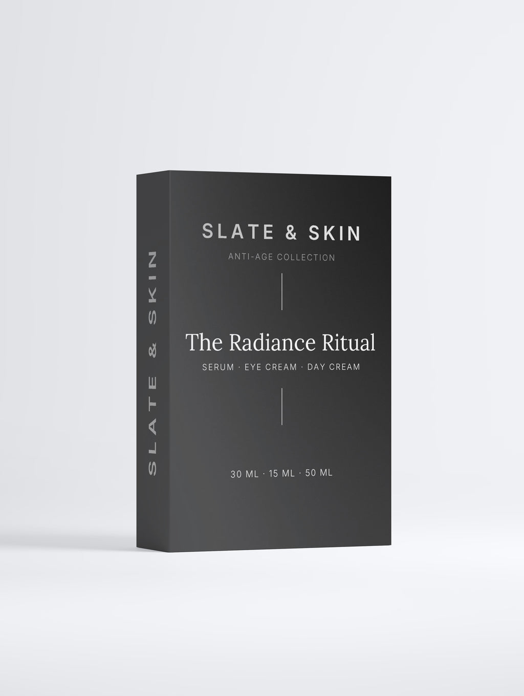 The Radiance Ritual gift box with serum, eye cream and day cream
