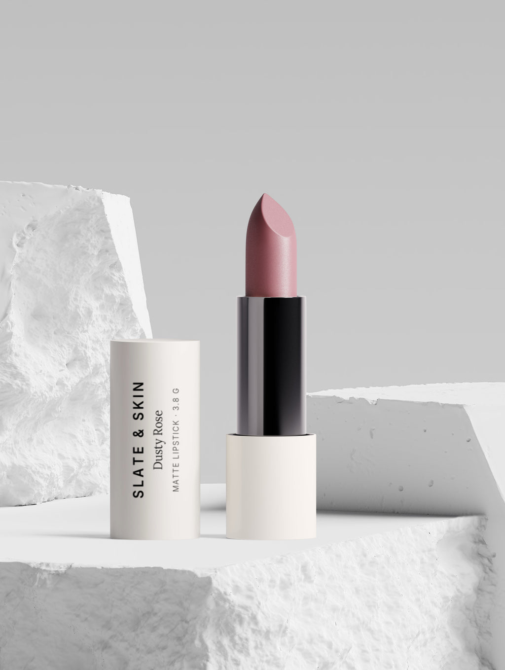Velour Matte Lipstick in Dusty Rose, view 4