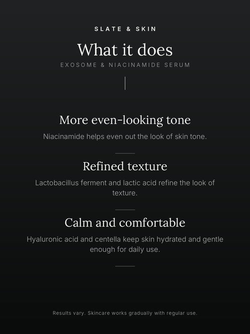 Lucent Exosome & Niacinamide Serum, what it does