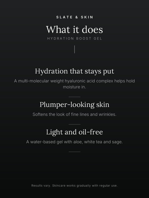 Dewpoint Hydration Boost Gel, what it does