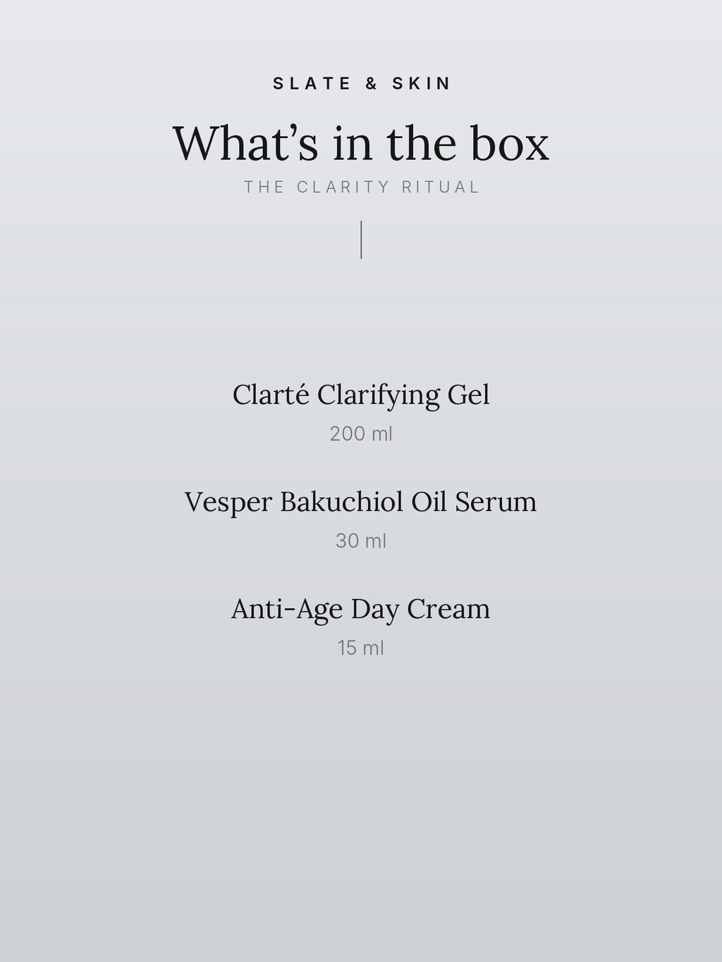 The Clarity Ritual, what is in the box
