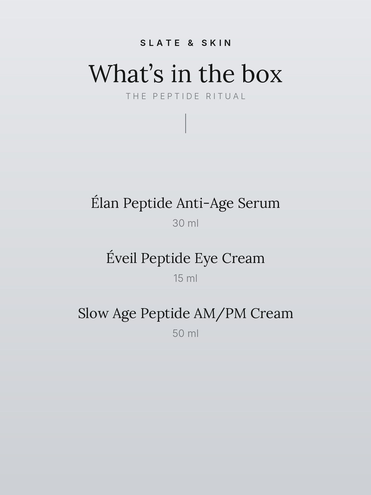 The Peptide Ritual, what is in the box