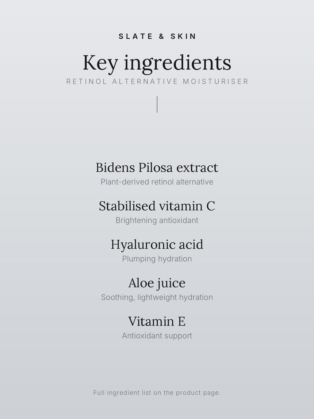 Phyto Renewal Retinol Alternative Moisturiser, key ingredients