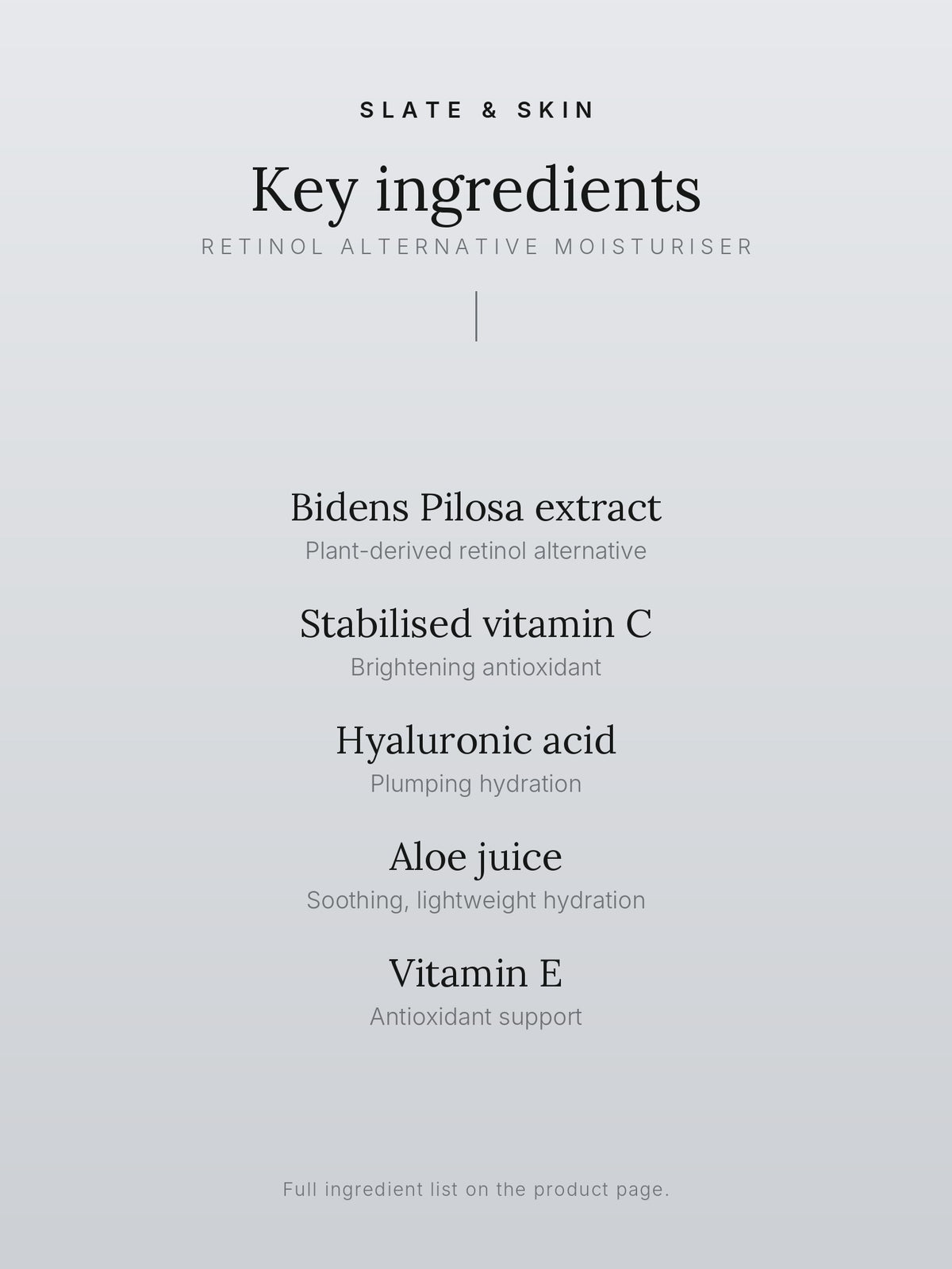 Phyto Renewal Retinol Alternative Moisturiser, key ingredients