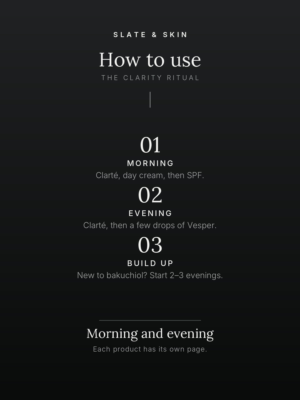The Clarity Ritual, how to use