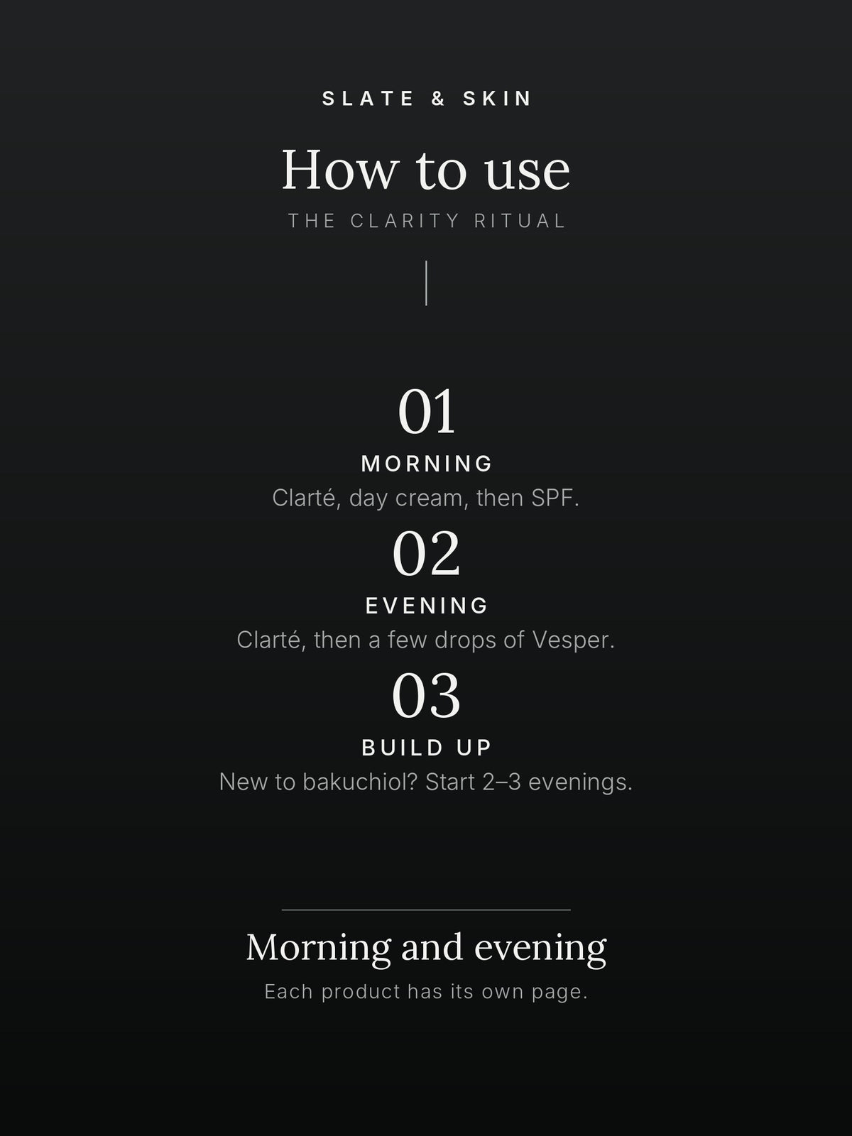 The Clarity Ritual, how to use