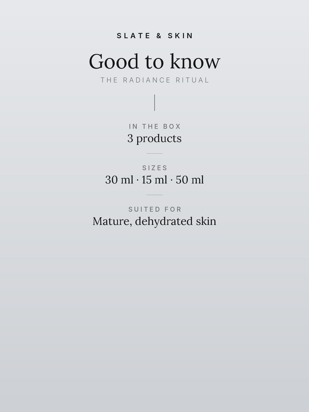 The Radiance Ritual, good to know