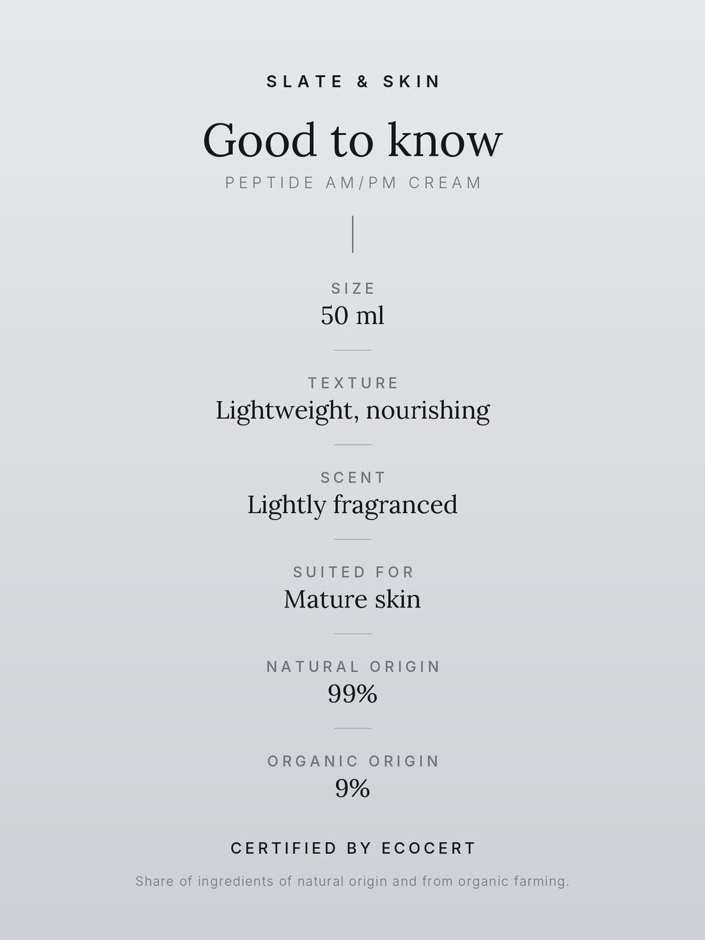 Slow Age Peptide AM/PM Cream, good to know