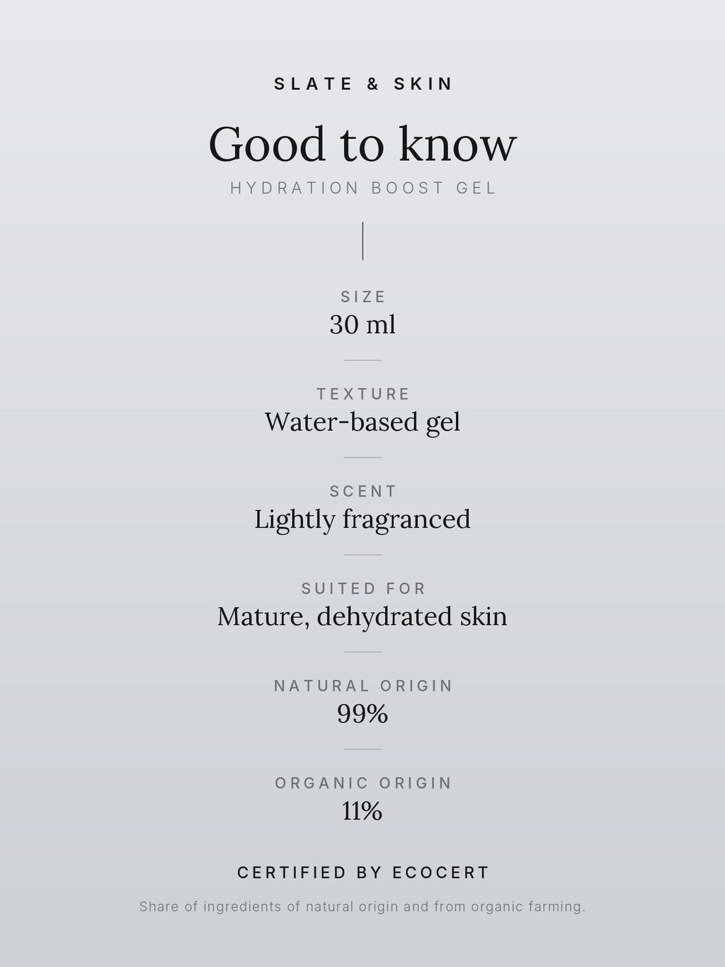 Dewpoint Hydration Boost Gel, good to know