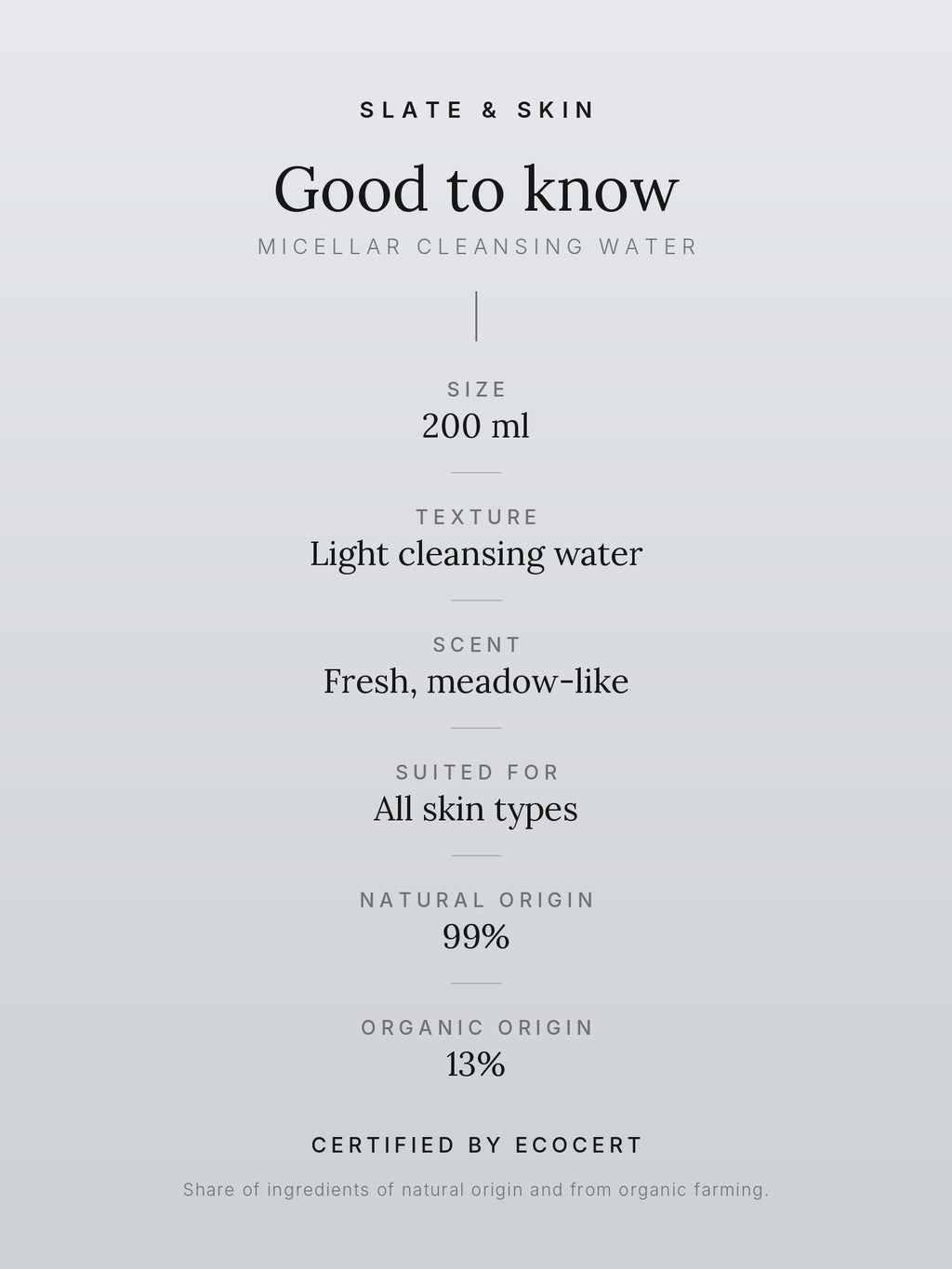 Nuage Micellar Cleansing Water, good to know